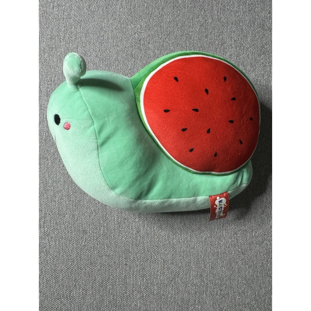 Kaisiyang Green Snail Plush With Watermelon Slice Shell Fruit Themed Stuffed Toy